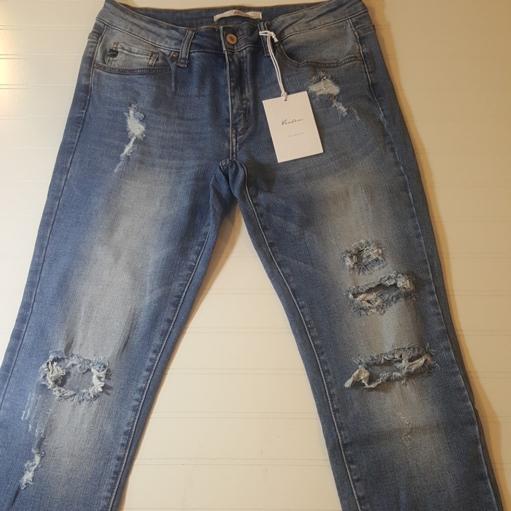JACKSON Mid rise Distress Skinny Jeans 24, 27 - Picture 4 of 6